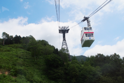 高山駅からバスで「新穂高ロープウェイ」を目指す	
